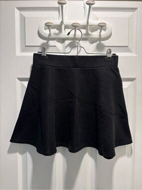 Black Quilted Circle Skirt
